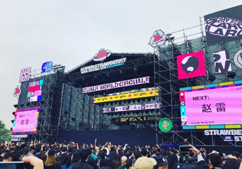 赵雷登台2019上海超级草莓音乐节演出(图1)
